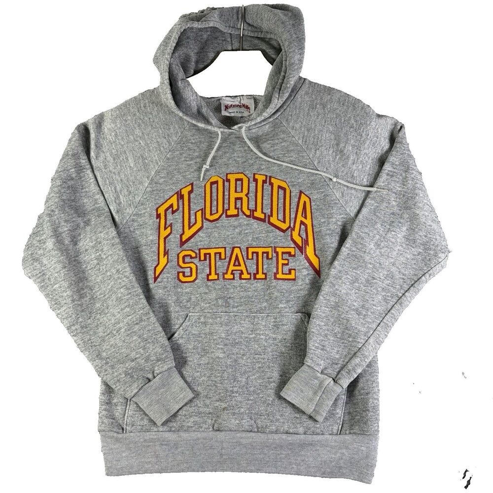 Vintage Nutmeg Mills Florida State Seminoles FSU Hoodie Mens Medium USA Made